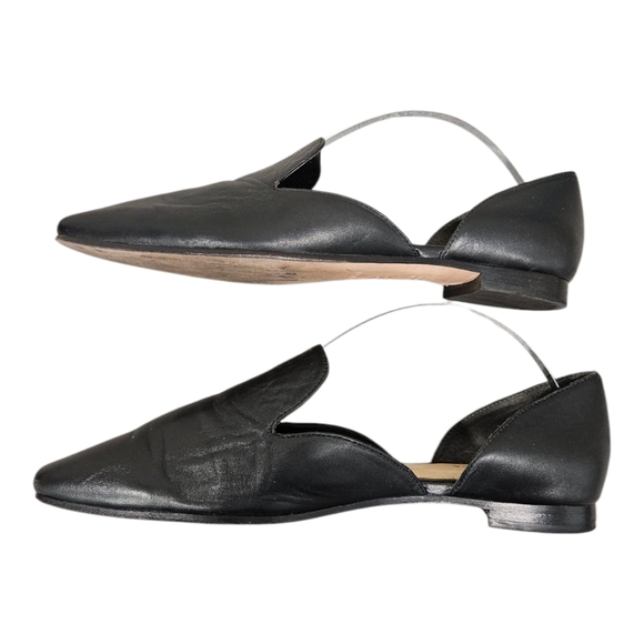 Via Spiga Leather Loafer Slip On Flat Black Size 7 Casual Office - Picture 8 of 11